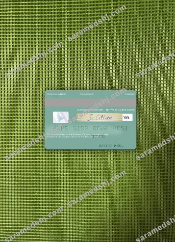 Estonia Bigbank visa debit card photolook back